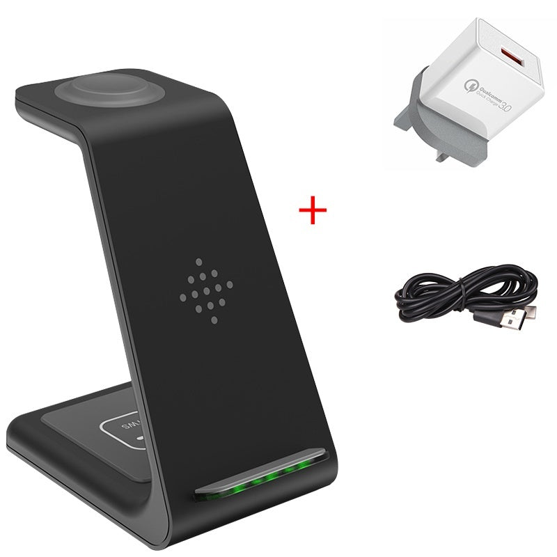 Fast Charging 3 in 1 Station Wireless Charger Stand Wireless Quick Charge Dock For Phone Holder