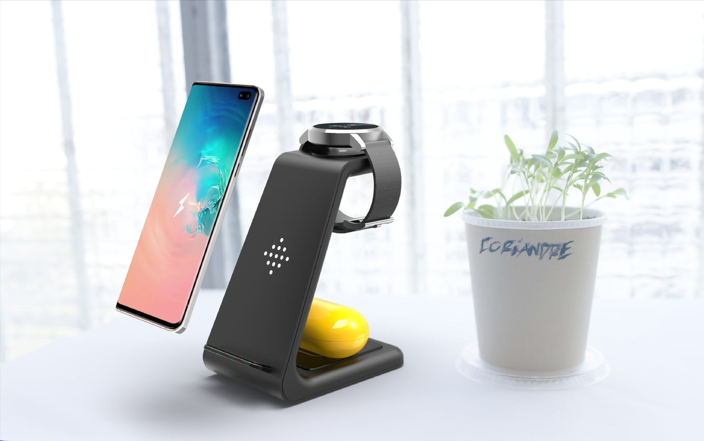 Fast Charging 3 in 1 Station Wireless Charger Stand Wireless Quick Charge Dock For Phone Holder
