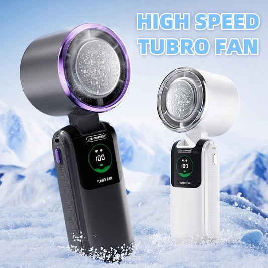Portable Handheld Ice Turbo Fan