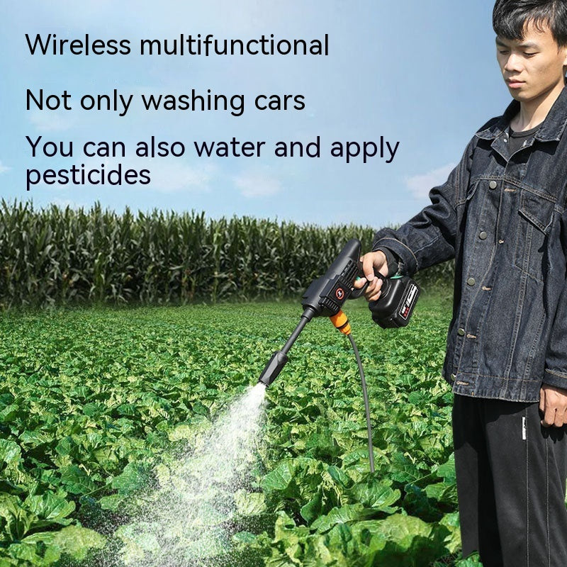 High Pressure Water Gun Tool Household Lithium Battery Car Washing Machine Wireless